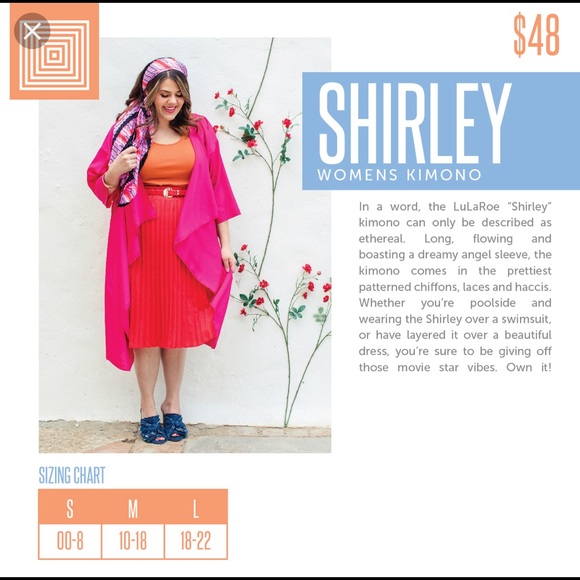 LuLaRoe Pink “Sweater” Shirley (Kimono) - Picture 5 of 5